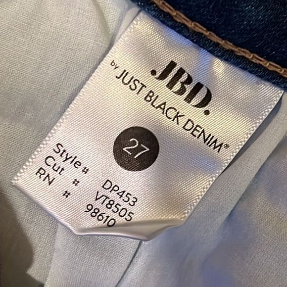 JBD by Justu Black denim side stripe skinny jeans - Picture 8 of 9